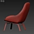  Contemporary Field Lounge Chair 3D model small image 3