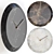 BARI Marble Finish Clock 3D model small image 1