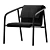 Sleek and Modern Leon Chair 3D model small image 1