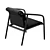 Sleek and Modern Leon Chair 3D model small image 4