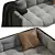 Elegant Martex Inattesa Sofa 3D model small image 3