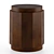 Elegant Mahogany Perrin Side Table 3D model small image 1