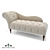 Elegant Frances Tufted Chaise 3D model small image 13