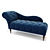 Elegant Frances Tufted Chaise 3D model small image 16