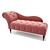 Elegant Frances Tufted Chaise 3D model small image 17