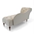 Elegant Frances Tufted Chaise 3D model small image 19