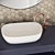 Modern Bowl Sink Set: Vitra Outline TV Lavabo & Fold S Faucet 3D model small image 2