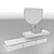 Modern Bowl Sink Set: Vitra Outline TV Lavabo & Fold S Faucet 3D model small image 8