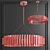 Elegant Crystal LED Chandelier 3D model small image 2