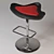 Contemporary Leather Chair 3D model small image 1