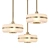 Masina - Modern Brass Pendant Lamp 3D model small image 1