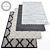 Modern Style Rugs Set 3D model small image 1