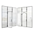 Sleek Glass Doors 3D model small image 1