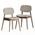 Larsson Dining Table + Frey Chair Set 3D model small image 2