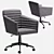 Zuo Modern Bronx Ergonomic Chair 3D model small image 1