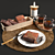 Decadent Delights: Cake & Sip 3D model small image 1