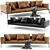 Modern Lifesteel Flexform Sofa 3D model small image 1