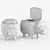 Playful Hippo Storage Stool 3D model small image 4