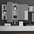 Modern TV Stand Set 092 3D model small image 2