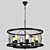 Industrial Loft Chandelier 3D model small image 1