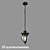 Barrel H Outdoor Pendant Lamp - Black & Gold Finish 3D model small image 1