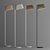 Sleek Birch Slats Floor Lamp 3D model small image 1