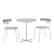 Ingvar Ikea Chair and Stencel Table 3D model small image 2