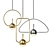 Elegant Gold Pendant Light - Nadise 3D model small image 1