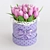 Spring Blooms Gift: Tulips in Box 3D model small image 8