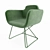 Modern Milan Armchair - 3 Trendy Colors 3D model small image 2