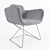 Modern Milan Armchair - 3 Trendy Colors 3D model small image 3