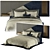 Ego Shake Double Bed with Headboard 3D model small image 1