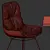 Elegant Leya Armchair for Dining Set 3D model small image 2