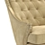 Elegant Tosconova Chloe Accent Chair 3D model small image 3