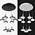 Elegant Yeanling Chandelier - 9-Light Modern Design 3D model small image 2