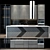 Elegant Stainless Steel Kitchen Utensils 3D model small image 1