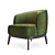 Elegant Megan Armchair: Polys 3577, Verts 3690 3D model small image 1