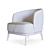 Elegant Megan Armchair: Polys 3577, Verts 3690 3D model small image 2