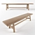 Workshop Bench: Handcrafted, Durable & Stylish 3D model small image 1