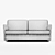 Adria Bellus: Comfortably Stylish Sofa 3D model small image 3
