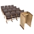 Versatile Seating Solution: Armchairs and Tribune 3D model small image 1