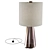 Elegant Rosa Glass Table Lamp 3D model small image 2