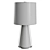 Elegant Rosa Glass Table Lamp 3D model small image 5