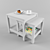 Modern 200cm Table with Lebo 3D model small image 1