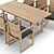 RH Outdoor Navaro Table-Chair Set 3D model small image 2