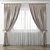 Elegant Sheer Window Curtains 3D model small image 1