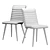 Modern Ace Side Chair: Sleek Design for Stylish Interiors 3D model small image 2