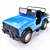 Rugged Blue Jeep: High-Quality, Animatable 3D Model 3D model small image 1