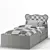 Askona Broony Kids Bed: Stylish and Comfortable 3D model small image 3