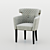 Vigo Scandi Grey Chair 3D model small image 1